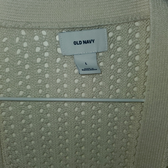 Old navy cardigan knit open ivroy large nwot - Picture 6 of 6